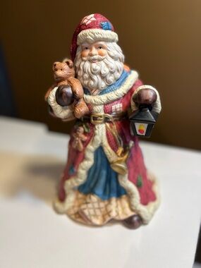 Vintage Ceramic Musical Santa